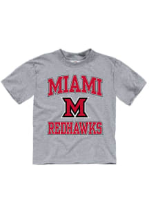 Miami RedHawks Toddler Grey No 1 Short Sleeve T-Shirt