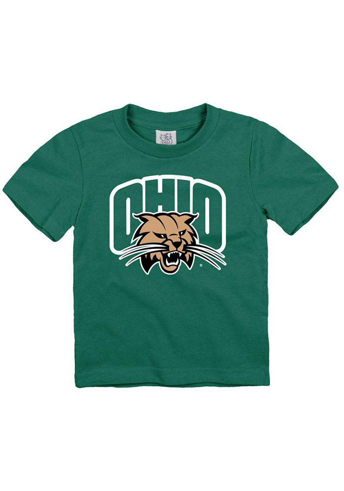 Ohio Bobcats Toddler Green Primary Logo Short Sleeve T-Shirt