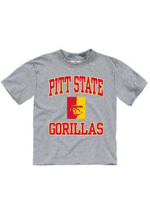 Pitt State Gorillas Toddler Grey No 1 Short Sleeve T-Shirt