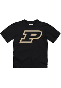 Purdue Boilermakers Toddler Black Primary Logo Short Sleeve T-Shirt