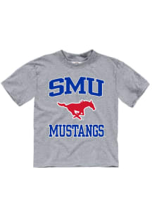 SMU Mustangs Toddler Grey No 1 Short Sleeve T-Shirt