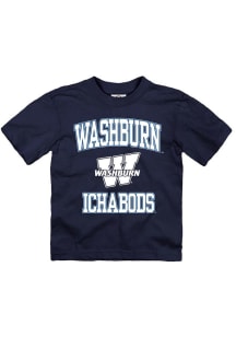 Washburn Ichabods Toddler Blue No 1 Short Sleeve T-Shirt