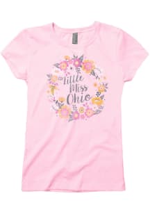 Ohio Girls Little Miss Light Pink Short Sleeve Tee