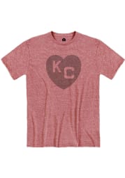 Rally Kansas City Monarchs Red Heart Short Sleeve Fashion T Shirt
