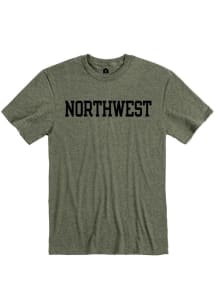 Rally Northwest Missouri State Bearcats Olive Block Name Short Sleeve T Shirt