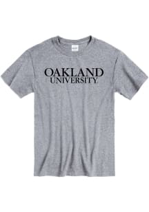 Oakland University Golden Grizzlies Grey Rally Loud Short Sleeve T Shirt