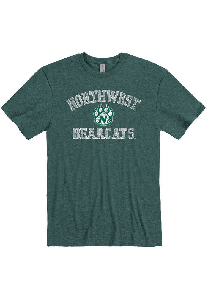 Northwest Missouri State Bearcats Green Staple Sport Short Sleeve T Shirt