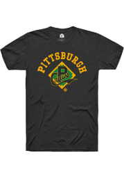 Rally Pittsburgh Crawfords Black Script Logo Short Sleeve Fashion T Shirt