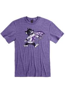 K-State Wildcats Purple Willie Logo Short Sleeve T Shirt