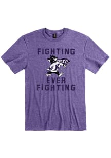 K-State Wildcats Lavender Fighting Ever Fighting Short Sleeve Fashion T Shirt