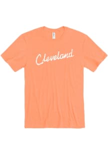 Cleveland Orange RH Script Short Sleeve Fashion T Shirt
