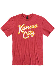 Kansas City Red RH Script Short Sleeve Fashion T Shirt