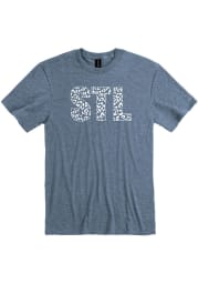 St Louis Blue Cheetah Infill Short Sleeve Fashion T Shirt