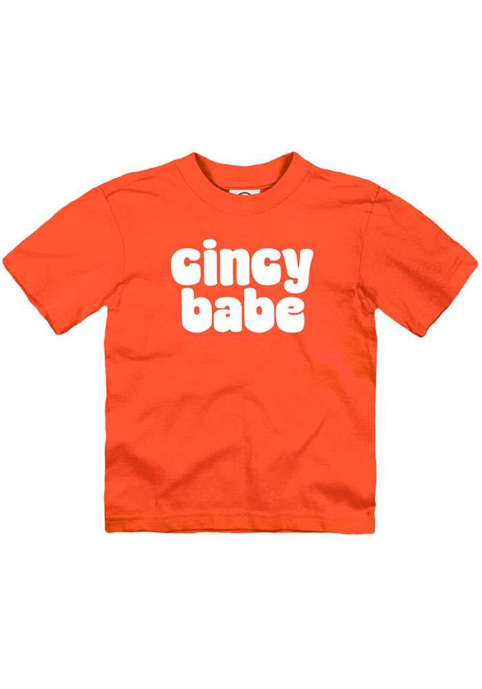 Cincinnati Toddler Orange Babe Short Sleeve T-Shirt