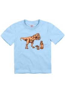 Kansas City Toddler Light Blue BBQ Trex Short Sleeve T-Shirt