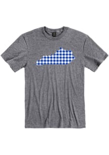 Kentucky Grey State Plaid Short Sleeve Fashion T Shirt