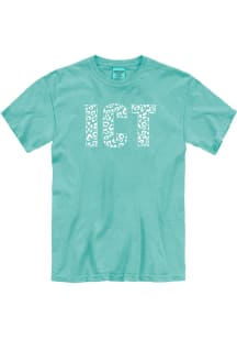 Wichita Womens Green Cheetah Infill Short Sleeve T-Shirt