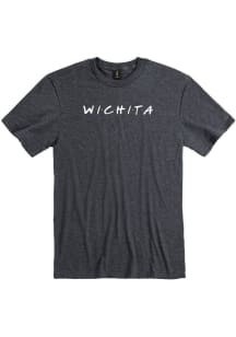 Wichita Grey Dots Wordmark Short Sleeve Fashion T Shirt