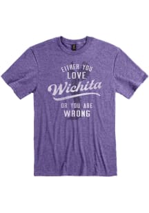 Wichita Purple Either You Love Short Sleeve Fashion T Shirt