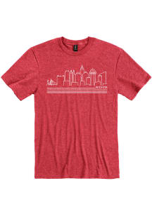 Wichita Red Skyline Short Sleeve Fashion T Shirt