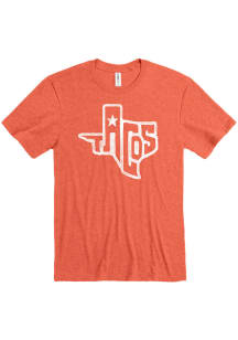 Texas Orange State Shape Taco Short Sleeve Fashion T Shirt