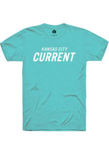 Rally KC Current Teal Wordmark Short Sleeve T Shirt