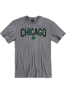 Chicago Graphite Wordmark Shamrock Short Sleeve T-Shirt