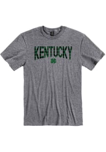 Kentucky Graphite Wordmark Shamrock  Short Sleeve T-Shirt