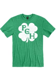 Pittsburgh Heather Green PGH Shamrock Short Sleeve T-Shirt