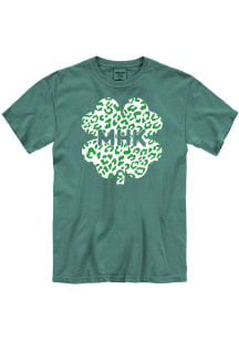 Manhattan W Light Green Glitter Shamrock Unisex Short Sleeve T-Shirt
