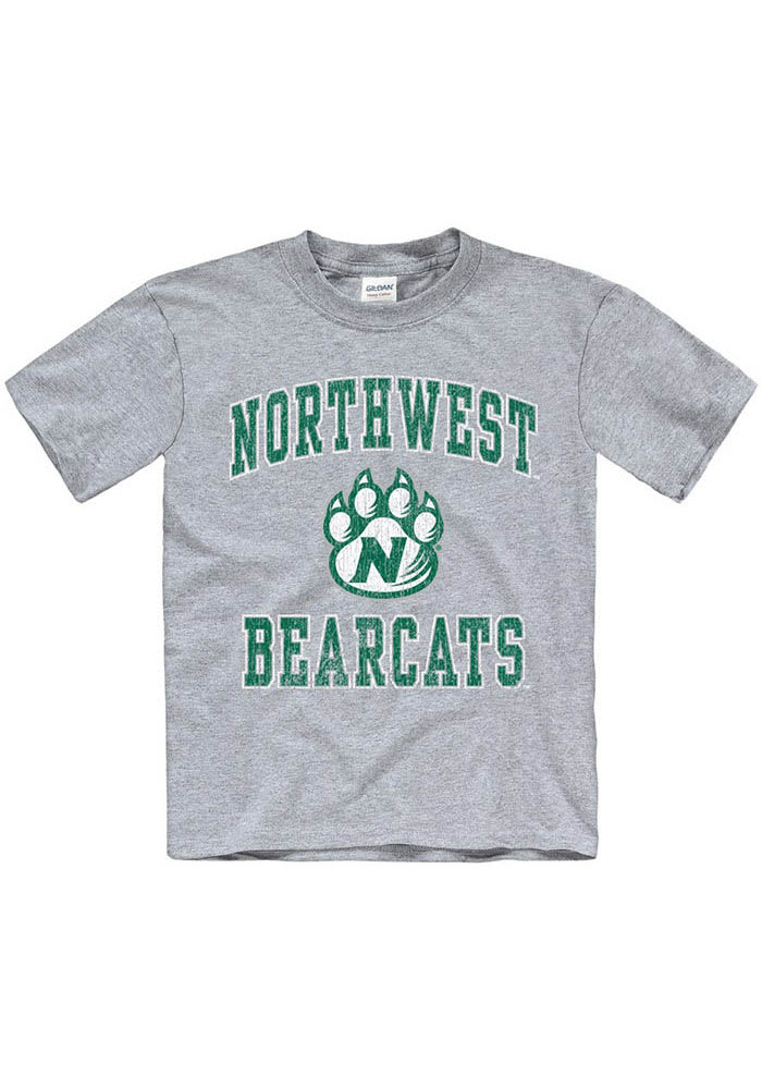 Northwest Missouri State Bearcats Youth Grey No 1 Design Short Sleeve T-Shirt