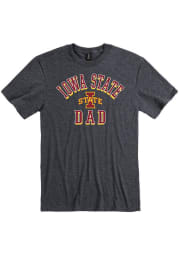 Iowa State Cyclones Charcoal Dad #1 Short Sleeve Fashion T Shirt