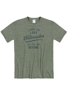 Nebraska Green Either You Love Short Sleeve Fashion T Shirt