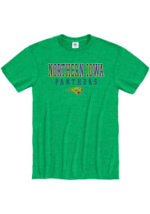 Northern Iowa Panthers Kelly Green Heather Short Sleeve T Shirt