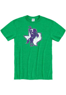 Tarleton State Texans Kelly Green Primary Team Logo Short Sleeve T Shirt