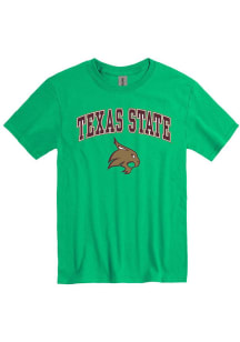 Texas State Bobcats Kelly Green Arch Practice Short Sleeve T Shirt