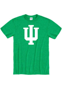 Indiana Hoosiers Green Primary Team Logo Short Sleeve T Shirt