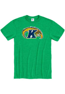 Kent State Golden Flashes Green Primary Team Logo Short Sleeve T Shirt