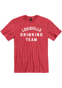 Louisville Heather Red Drinking Team Short Sleeve T-Shirt
