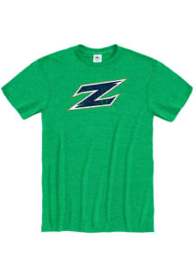 Akron Zips Green Primary Team Logo Short Sleeve T Shirt