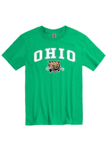 Ohio Bobcats Kelly Green Arch Practice Short Sleeve T Shirt