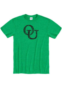 Oakland University Golden Grizzlies Green Primary Team Logo Short Sleeve T Shirt
