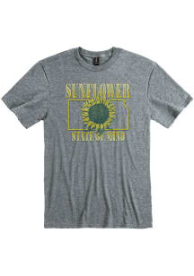 Kansas Graphite Sunflower State of Mind Short Sleeve T-Shirt