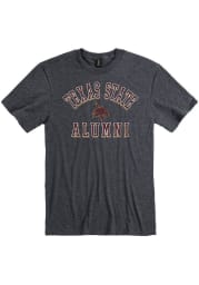 Texas State Bobcats Charcoal Alumni #1 Short Sleeve Fashion T Shirt