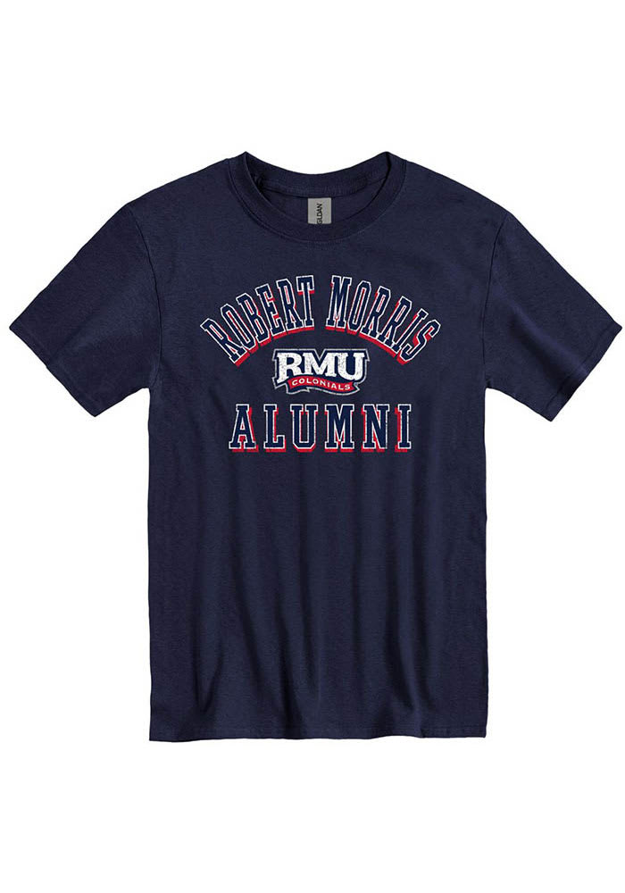 Robert Morris Colonials Navy Blue Alumni #1 Short Sleeve T Shirt
