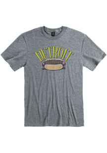 Detroit Graphite Coney Dog Short Sleeve Fashion T Shirt