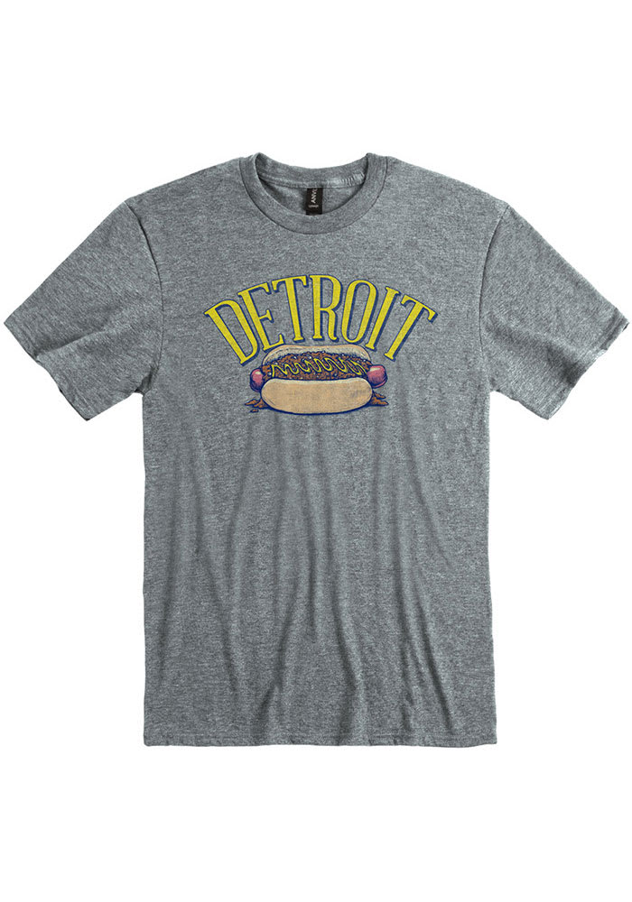 Detroit Grey Coney Dog Short Sleeve Fashion T Shirt