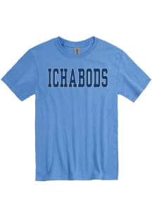 Washburn Ichabods Light Blue Wordmark Short Sleeve T Shirt