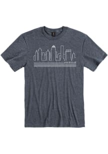 Louisville Navy Blue Skyline Short Sleeve Fashion T Shirt