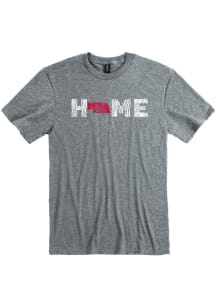 Nebraska Grey HOME Short Sleeve Fashion T Shirt